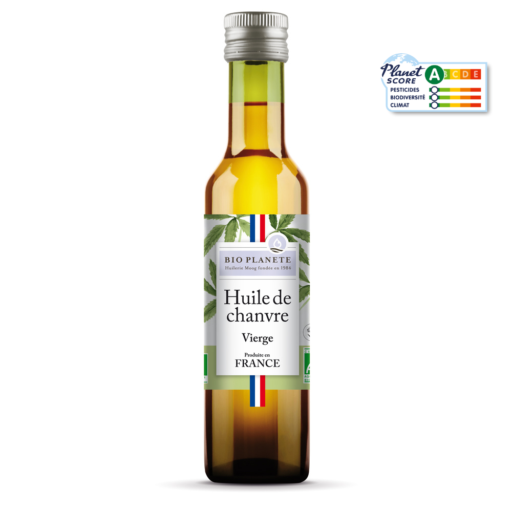 Huile de chanvre BIO française bouteille 25 cl