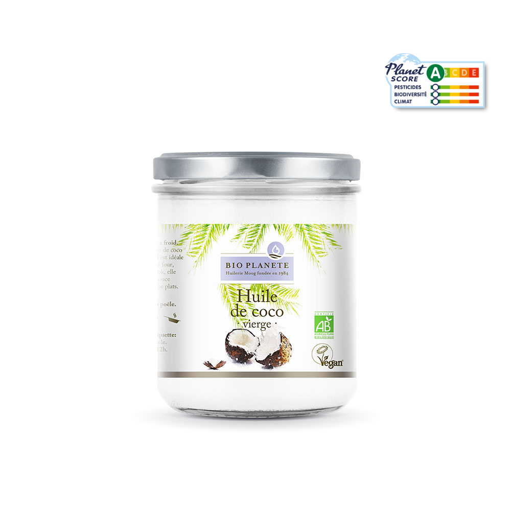 Planète au Naturel Huile de Coco Bio - 500 ml - Vierge, Pure et